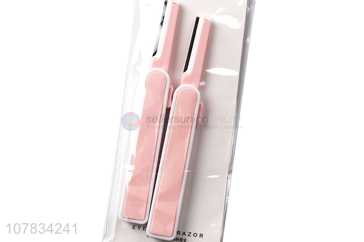 Top Quality 2 Pieces Fashion Eyebrow Razor Set