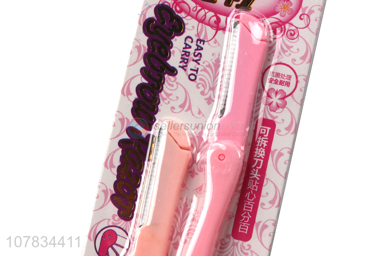 Good Quality Foldable Eyebrow Razor Set Wholesale