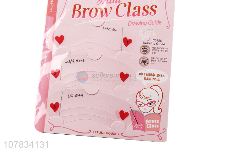 New Design Brow Stencil Eyebrow Template Thrush Card