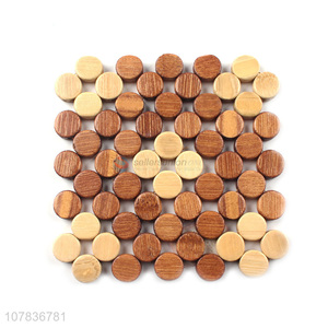 Hot selling wooden home coaster bowl mat insulation pads