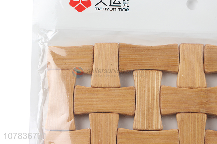 Good wholesale price wooden hollow bowl mat potholder