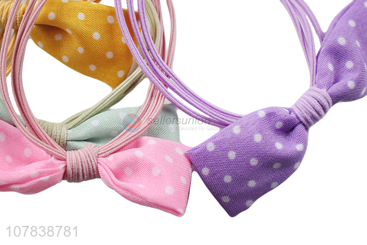 Custom Bowknot Hair Band Fashion Hair Ring For Girls