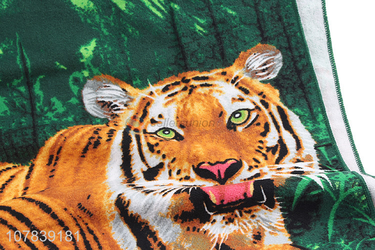 New Arrival Tiger Pattern Long Bath Towel Beach Towel