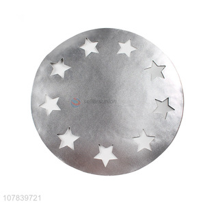 High quality round silver kitchen dining placemats