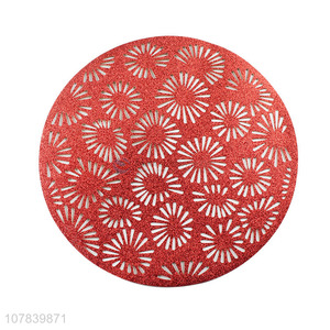 Wholesale from china round red table mats dining placemats