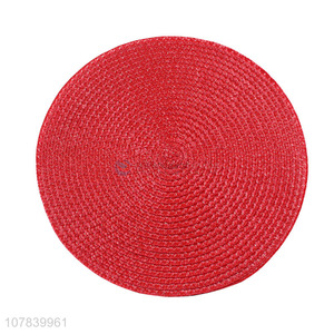 Low price red round kitchen household placemats wholesale