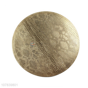 Factory price round gold decorative table mat placemats