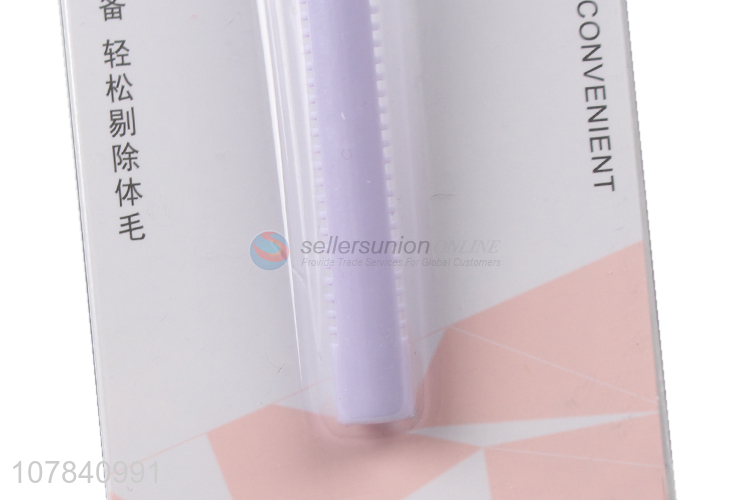 Good price purple rake type razor body hair shaving knife