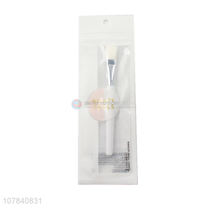 Hot sale white plastic soft facial mask brush for ladies