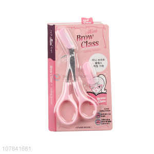 New Design Eyebrow Comb Scissors Eyebrow Cutting Scissor