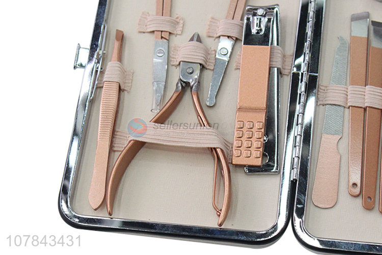 High quality rose gold carbon steel nail cutter kit beauty products