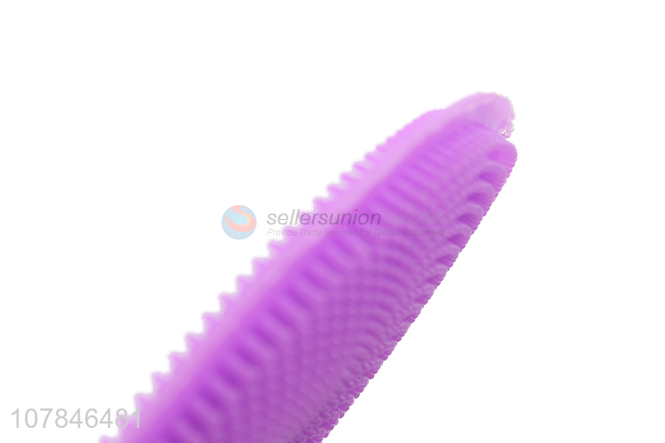 Low price purple silicone pot brush for kitchen cleaning