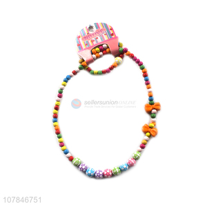 Best Selling Colorful Beaded Necklace With Bracelet