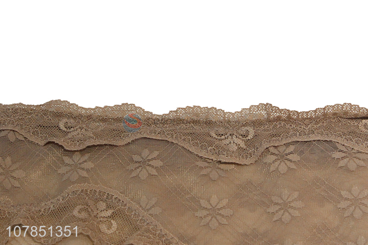 Hot sale breathable gauze lace panties for ladies briefs