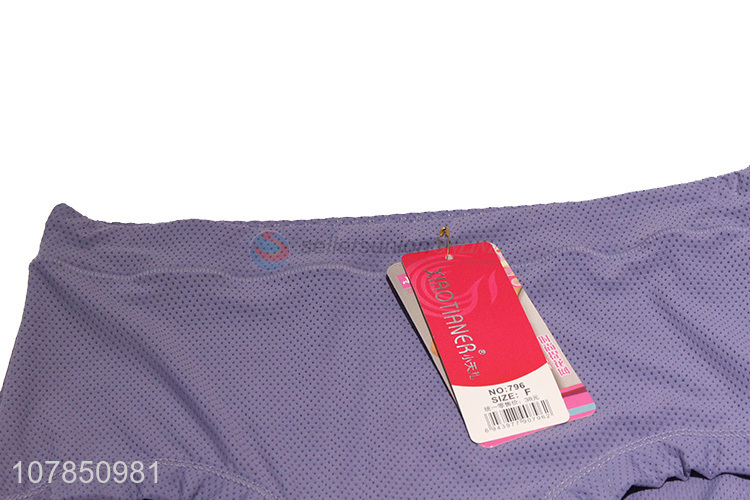 Good wholesale price purple breathable seamless panties