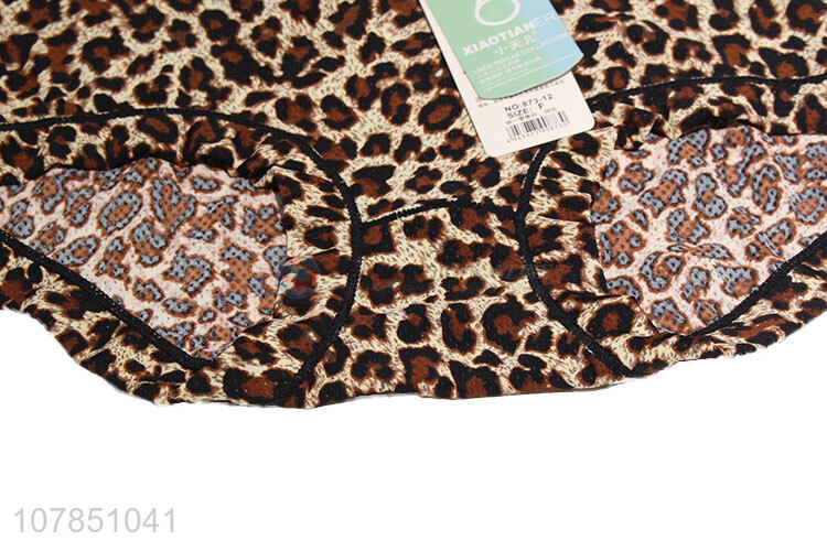 Good wholesale price leopard print seamless panties for ladies