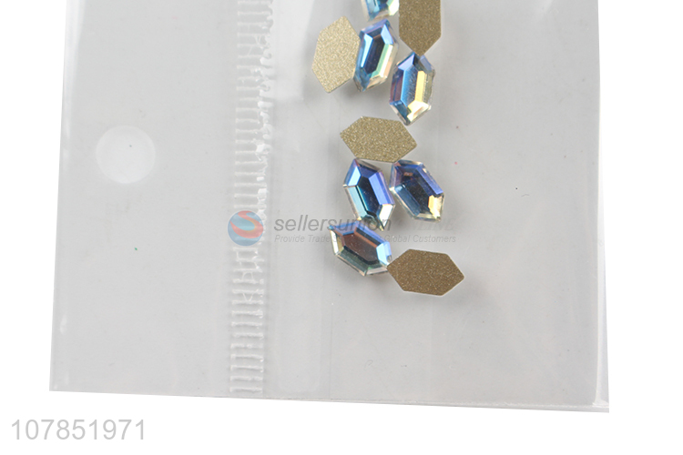 High quality flatback glass stones rhinestone 3D nail art decorations