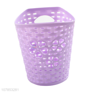 High quality purple household plastic storage basket