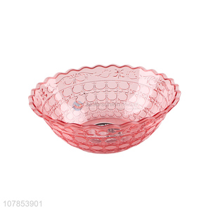 Good wholesale price pink plastic fruit tray snack tray