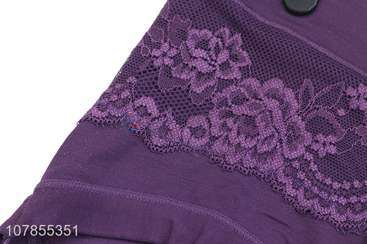 Factory supply purple lady cotton panties for underwear