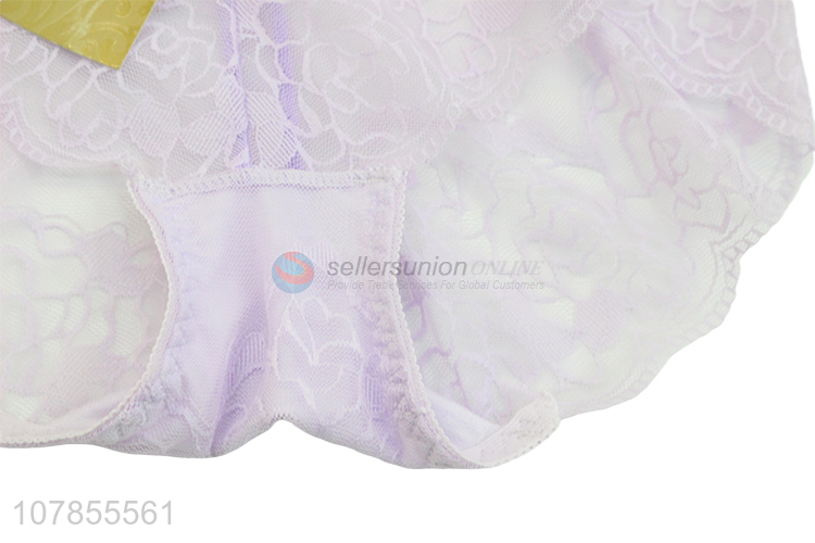 New design purple sexy lace fashion women panties wholesale