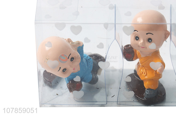 Latest arrival resin little monk figurine resin crafts