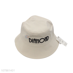 Popular products beige fashion embroidery fisherman cup hat