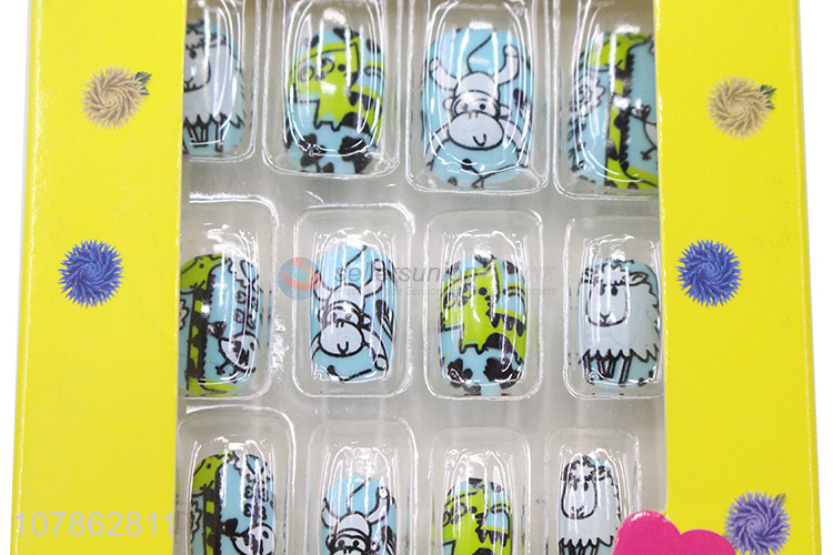 Cartoon Animal Pattern Nail Beauty Nail Tips For Children