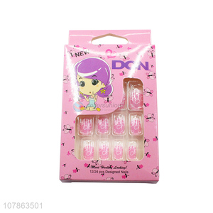 Wholesale Nail Beauty Full Cover False Nail Tip For Kids