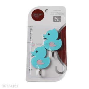 New arrival multi-function sticky hook duck shape towel hook