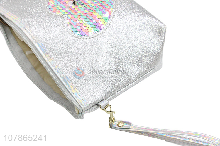 Factory supply waterproof sequin makeup bag storage bag wholesale