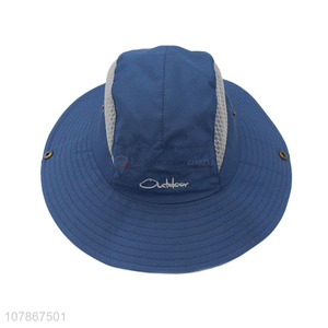 High quality blue fisherman hat quick-drying sun cap for children