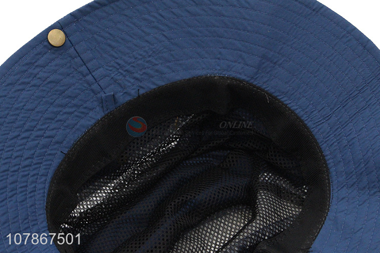 High quality blue fisherman hat quick-drying sun cap for children