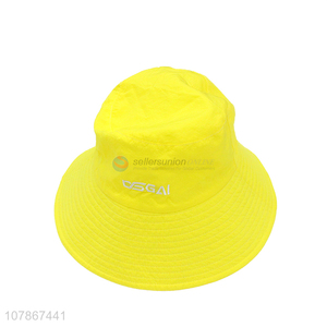 Good quality yellow outdoor sun cap children quick-drying fisherman hat