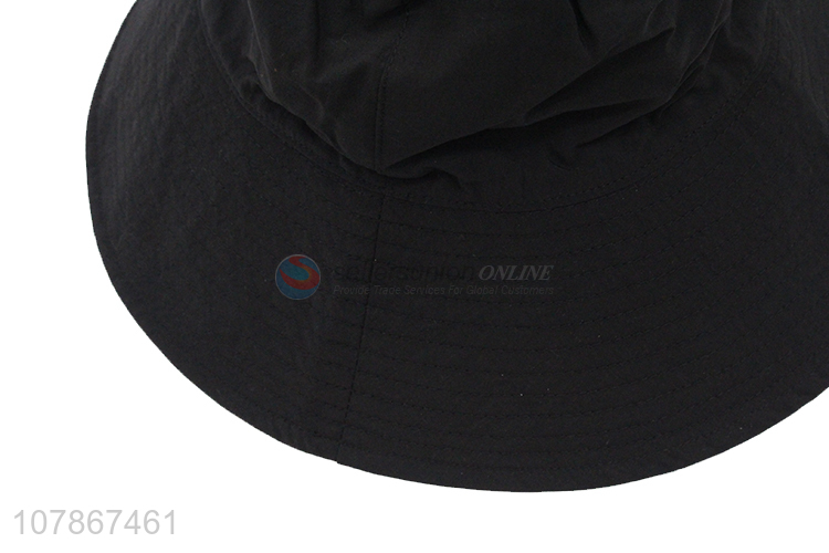 Creative double-sided design black quick-drying fisherman hat