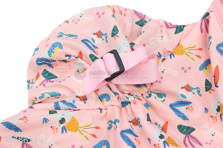 Yiwu wholesale pink printed fisherman hat children sun cap