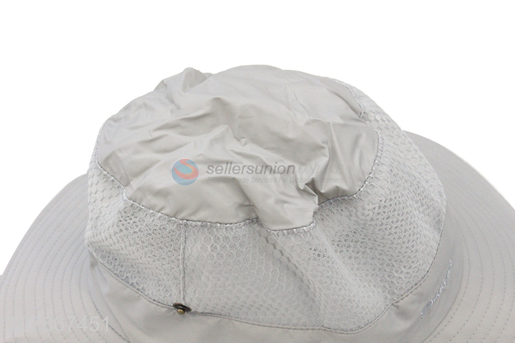 Wholesale gray outdoor sun hat quick-drying fisherman hat for children