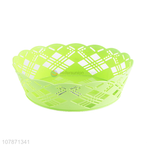 China manufacturer stylish hollow fruit plate round snacks dish