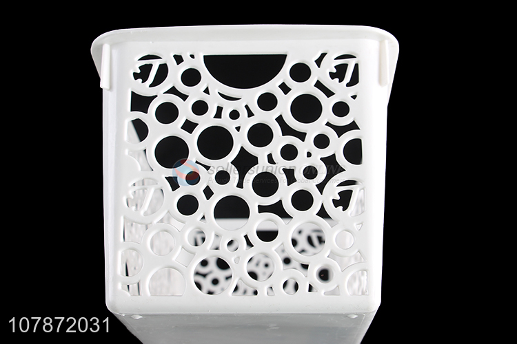 Wholesale creative hollowed out plastic storage basket storage bin