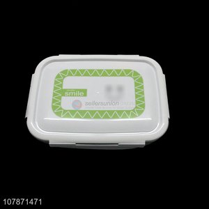 High quality divided lunch box 4 compartments bento box with spoon