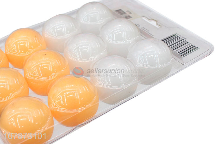 Cheap price 12pieces indoor sports pingpong balls table tennis