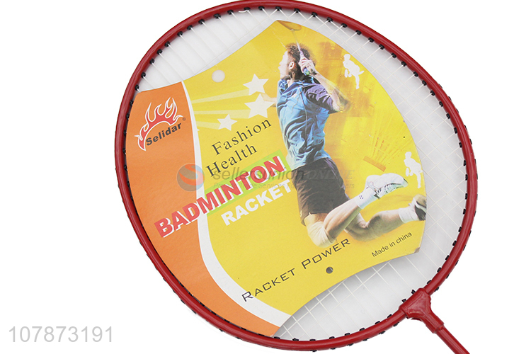 Top quality durable good elastic badminton racket set for sports