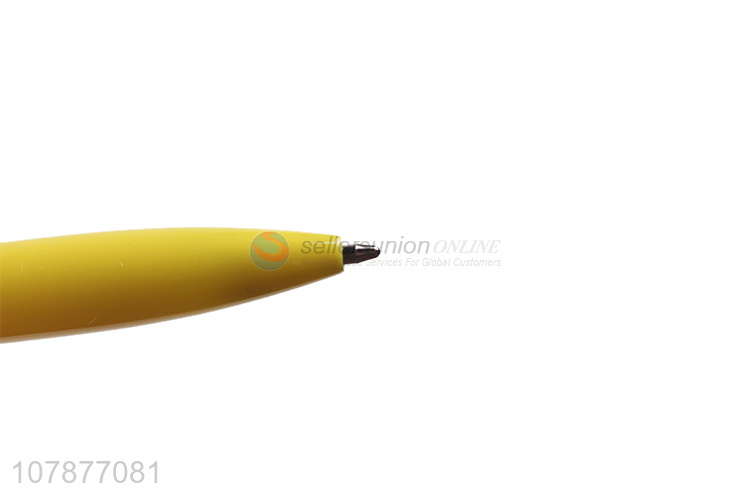 Hot selling yellow plastic Santa writing ballpoint pen wholesale