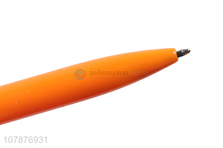 China wholesale orange cartoon universal plastic ballpoint pen