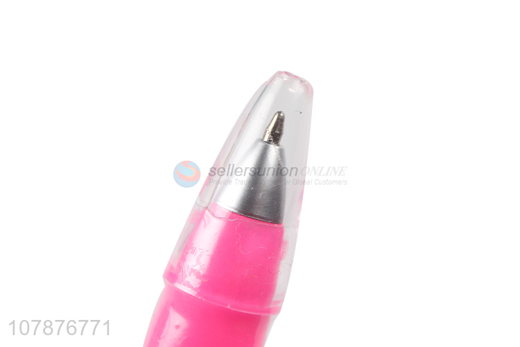 Factory direct sale pink cartoon fox writing ballpoint pen