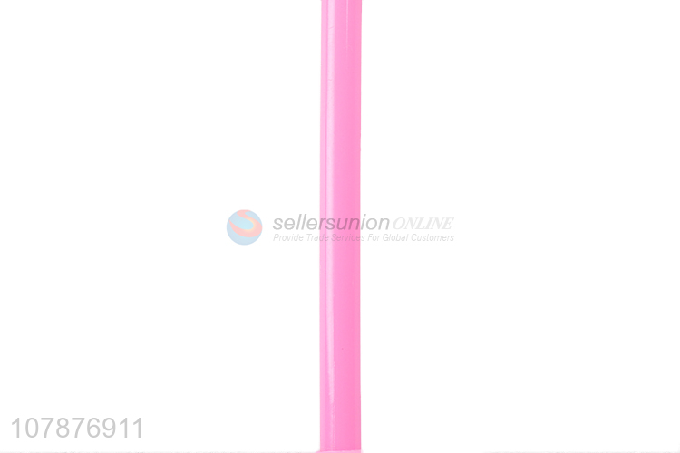 Hot sale pink plastic pen cartoon signature pen with lid