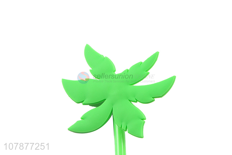 Wholesale green coconut tree design office signature pen