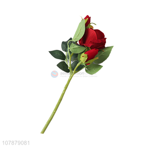 High quality red rose artificial flowers for decoration