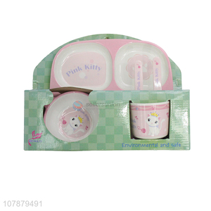 China wholesale anti-bacterial toddler dinnerware set kids feeding set