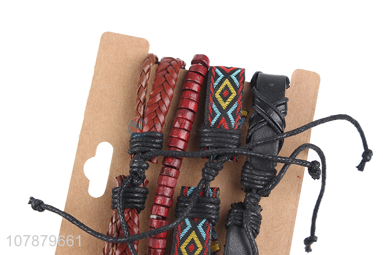 New arrival durable decorative cowhide jewelry bracelet